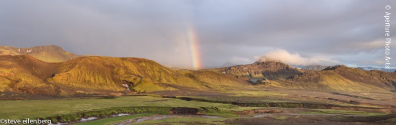 Midnight rainbow, Iceland Interior