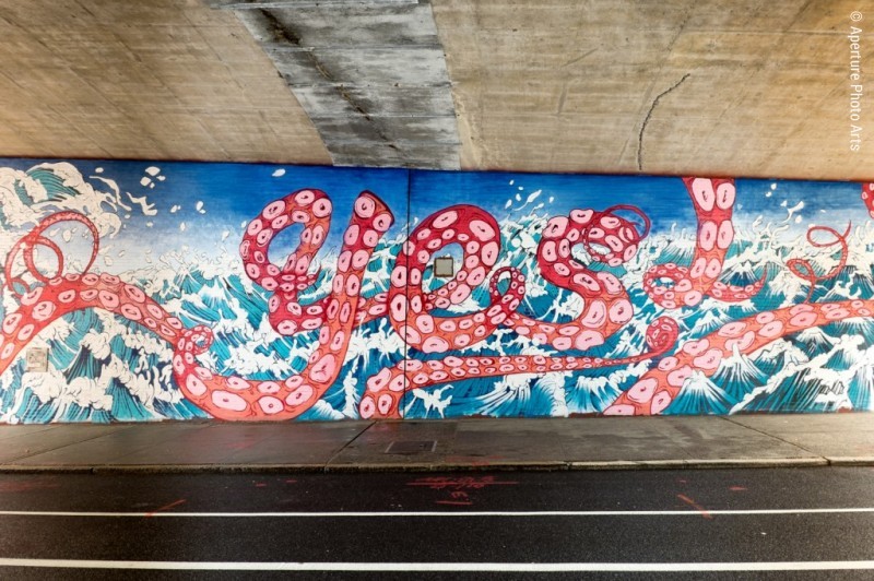 NYC, tunnel, art, graffiti, Yes