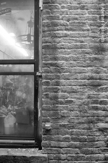 Window into artist's studio, NYC