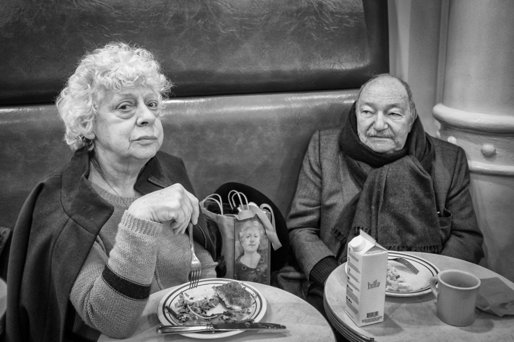 Elderly couple, out for lunch, NYC, Street photography, City Bakery