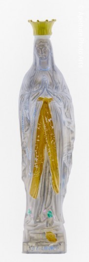 Lourdes Holy Water Bottle, plastic bottle, found art