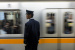 Subway conductor. Tokyo, Japan