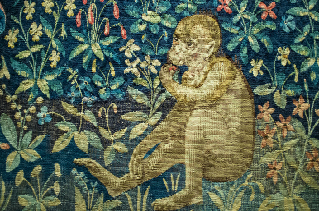 Detail, tapestry, La dame à Licorne