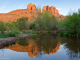 Cathedral Rock, reflection at Red Rock Creek Crossing, Sedona