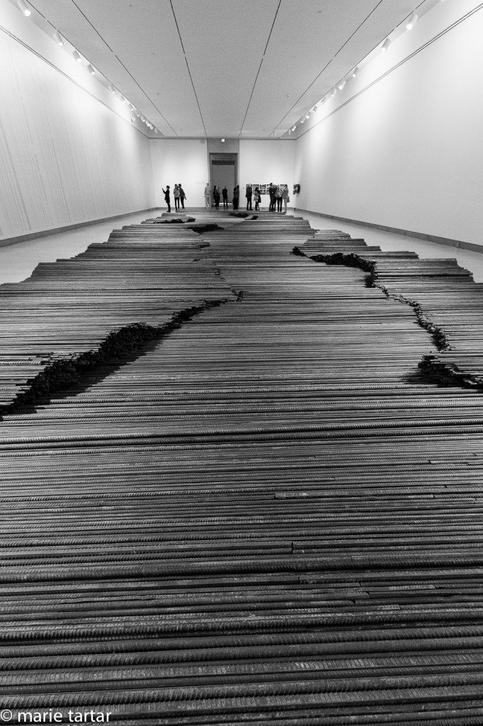 Ai Weiwei artwork made of rebar reclaimed from buildings collapsed in Sichaun earthquake
