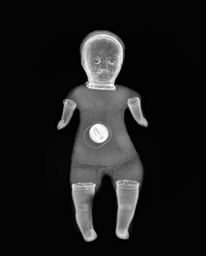 X-Ray of Leo Moss crafted black doll