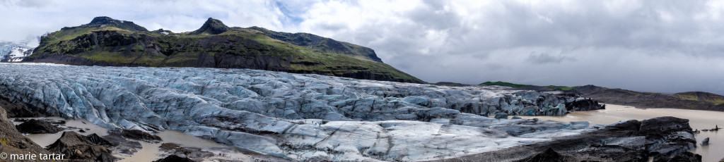Glacier panorama in Iceland