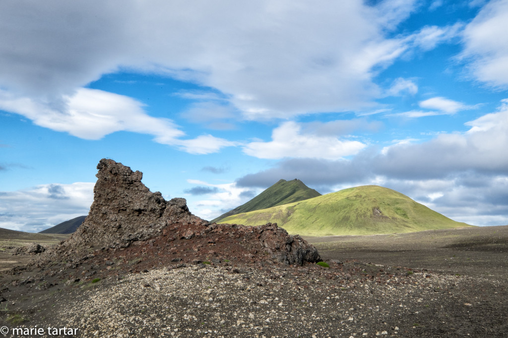 Iceland interior landscape