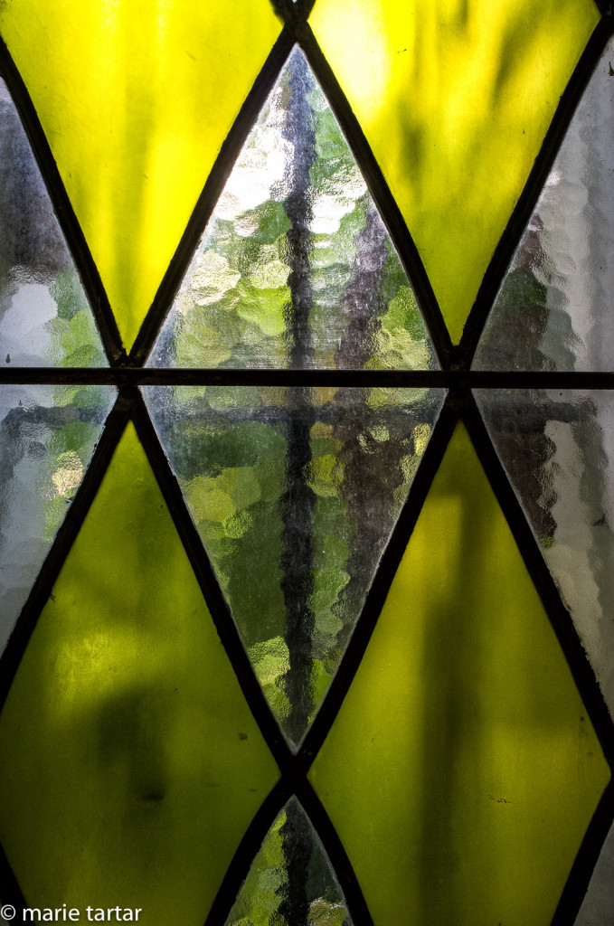 Glass detail, Chapelle du Rosaire designed by Matisse in Vence