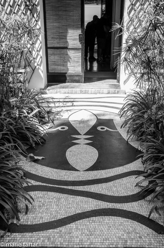 Santo Sospir entryway mosaic designed by Jean Cocteau