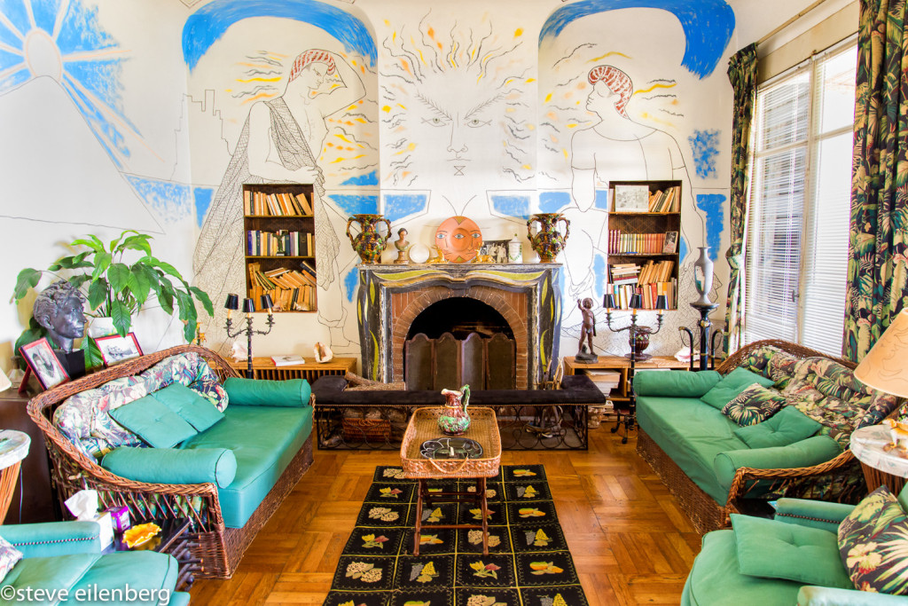Santo Sospir living room in Saint-Jean-Cap-Ferat decorated by Jean Cocteau