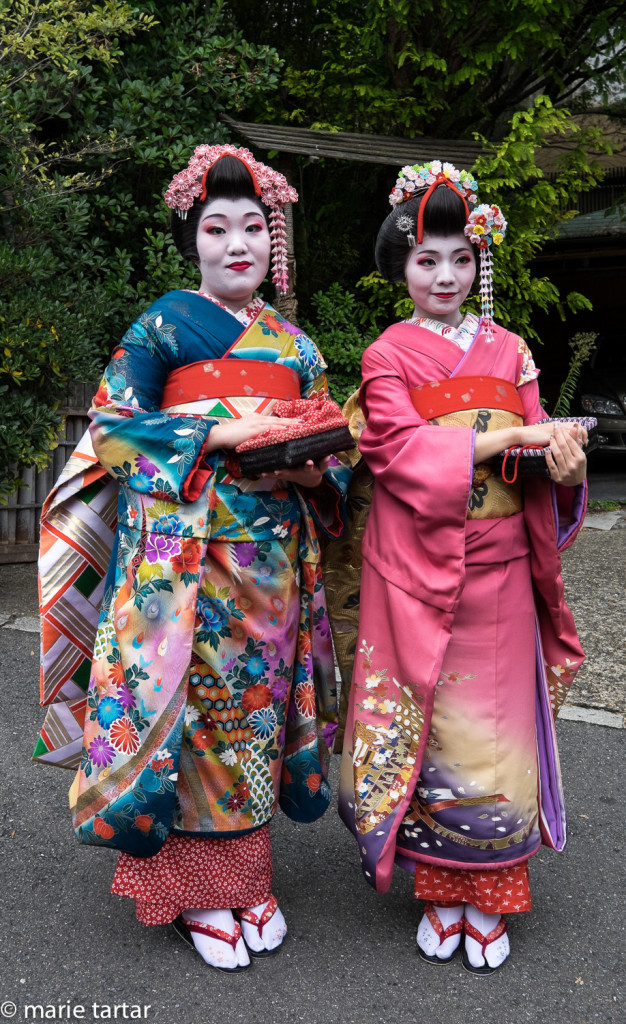 Geisha in kimono in Gion, Kyoto