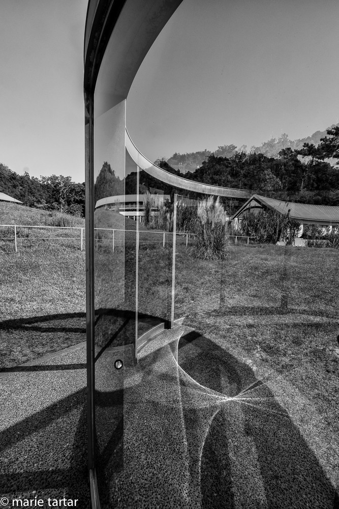 Artwork on "Park" grounds of Benesse House on Naoshima Island in Japan