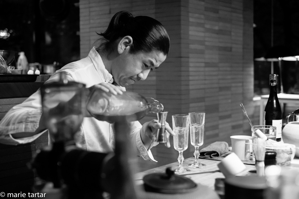 Cocktail culture is alive and well in Kyoto: Kiln mixologist at work