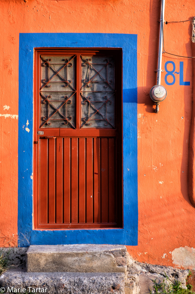 Colorful door in Guanajuato