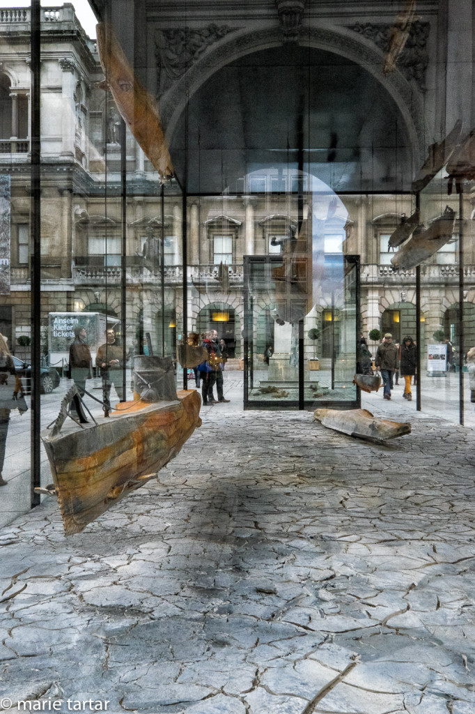 Fantastic Anselm Kiefer submarine installation in the courtyard of the Royale Academy