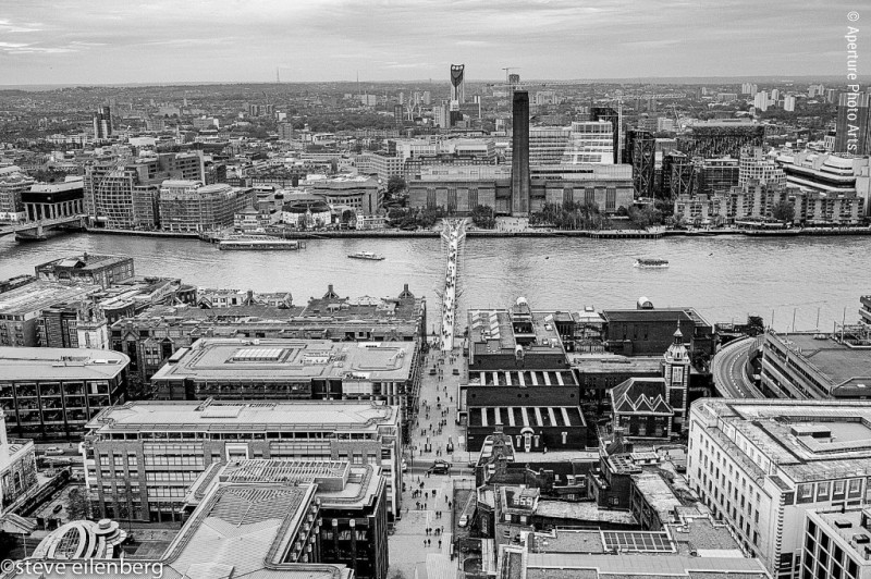 London, rooftop, high view, st. paul cathedral, millenium bridge, tate modern, tames river