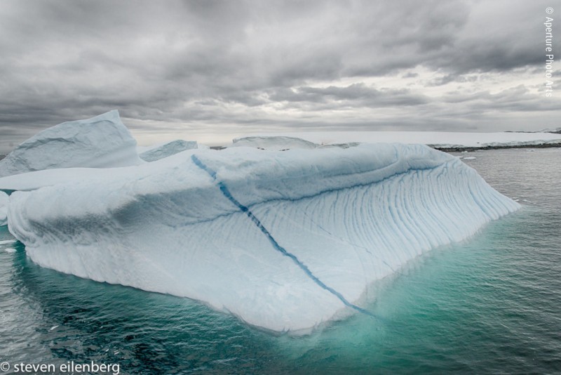 Iceberg With Blue Streak, antarctica