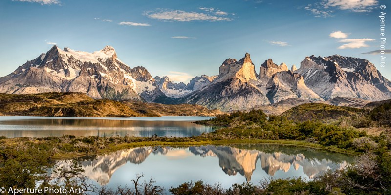 Patagonia Mountains, Torres del Paine, Chile, Sunrise