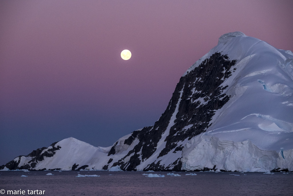 Full moon in Antarctica