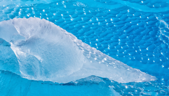 Detail of iceberg in Cierva Cove in Antarctica