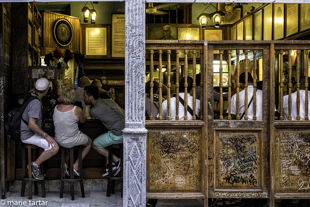 El Bodeguito del Medio, a Havana bar favored by Hemingway as having the "best mojitos"