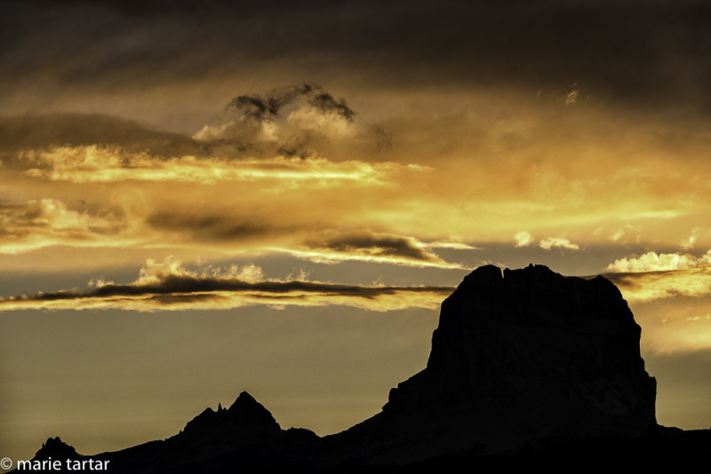201508 MT Glacier Chief Mountain Sunset