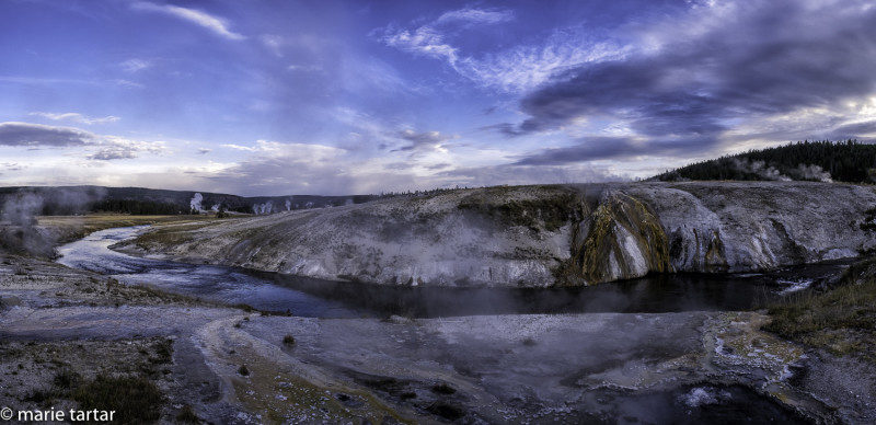 201508 MT Yellowstone Norris Geyser Basin Pano