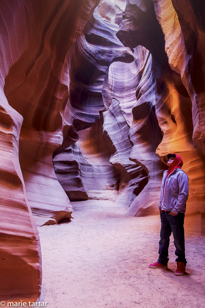 Our Navajo guide, Kyle, in Upper Antelope Canyon near Page, Arizona