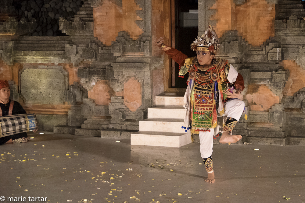Flashing eyes and taut fingers are important elements of this form of Balinese dance
