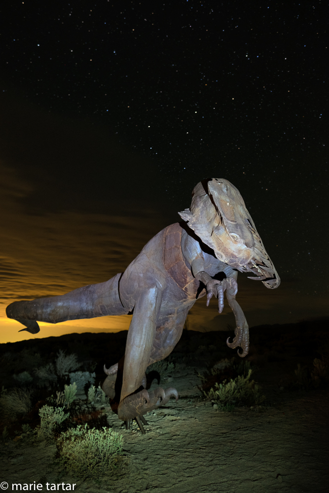 Dinosaurs live! At least in metal in the Anza-Borrego area desert