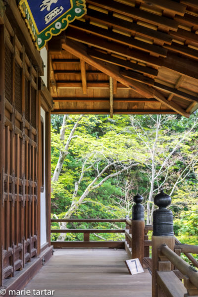 The spare buildings scattered on the grounds of Katsura Imperial Villa frame views of the gardens and lake
