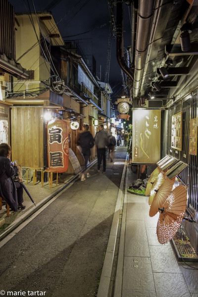 Recapitulating our first night's circuit of our prior stay, we strolled atmospheric Ponto-cho street before returning home