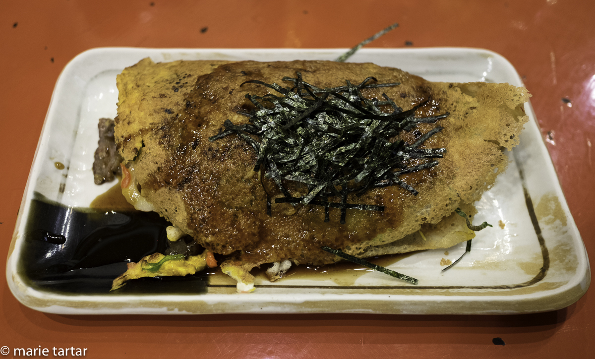 Issen okinomiyaki, with everything, the definitive version? I'll have to do more tasting to be sure....