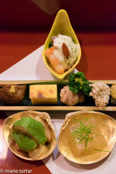 Gorgeous keiseki meal at Gion Rakuraku, in Kyoto