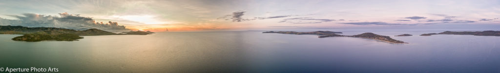 Fijian Sunset by drone