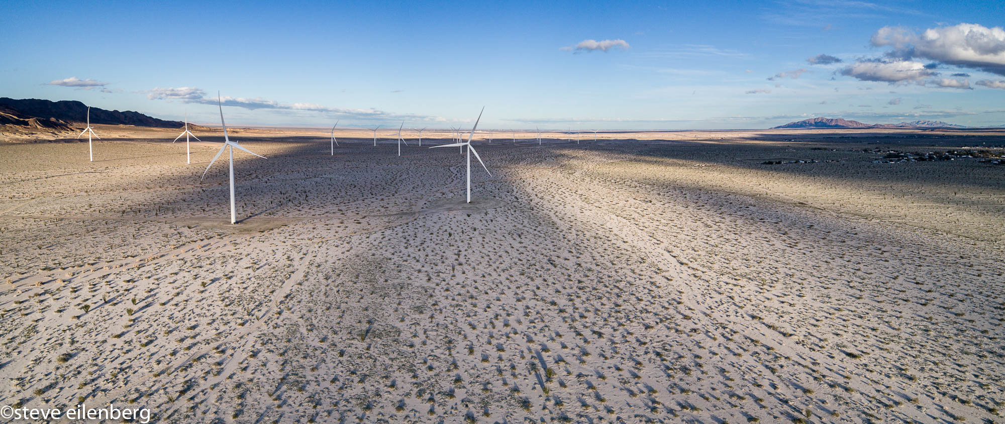 Wind turbines, Southern California