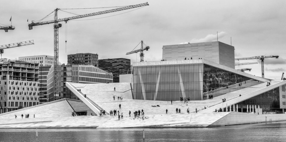 Oslo's harbor waterfront is undergoing a building boom, anchored by the Opera House