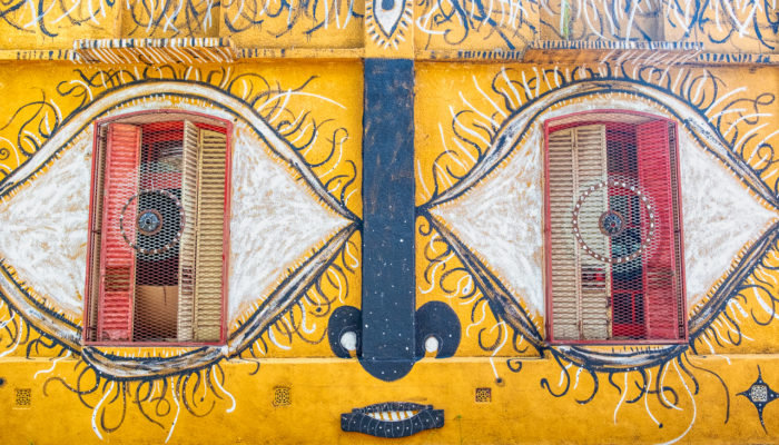 Street art eyes in Buenos Aires
