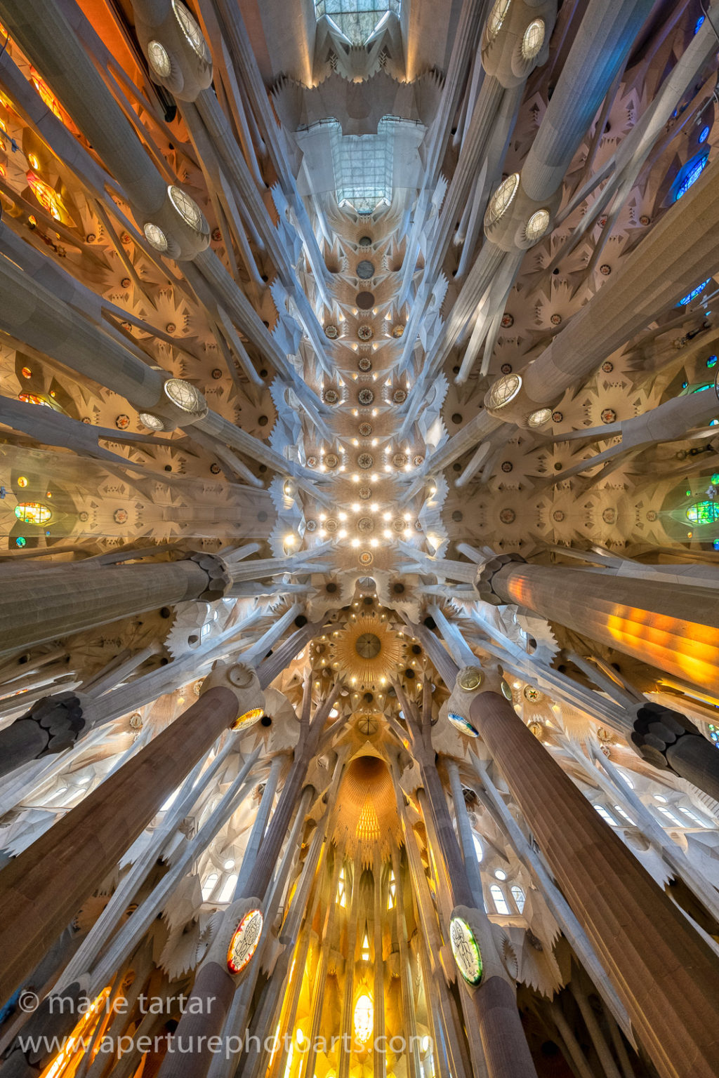 Mt Barcelona Sagrada Familia Ceiling Aperture Photo Arts