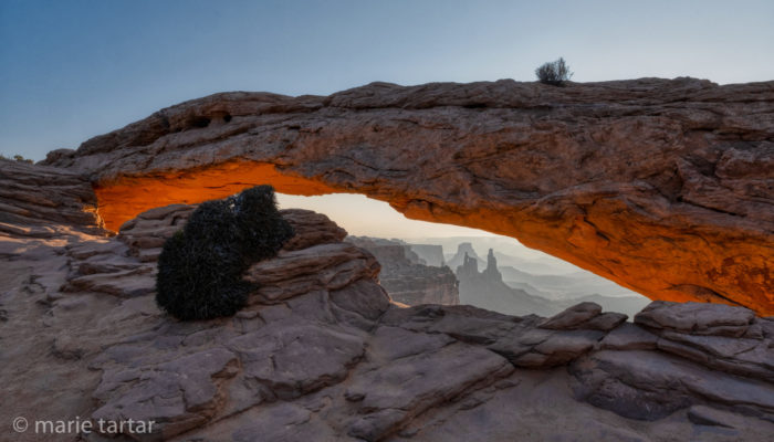 Iconic Mesa Arch in Canyonlands, near Moab, Utah