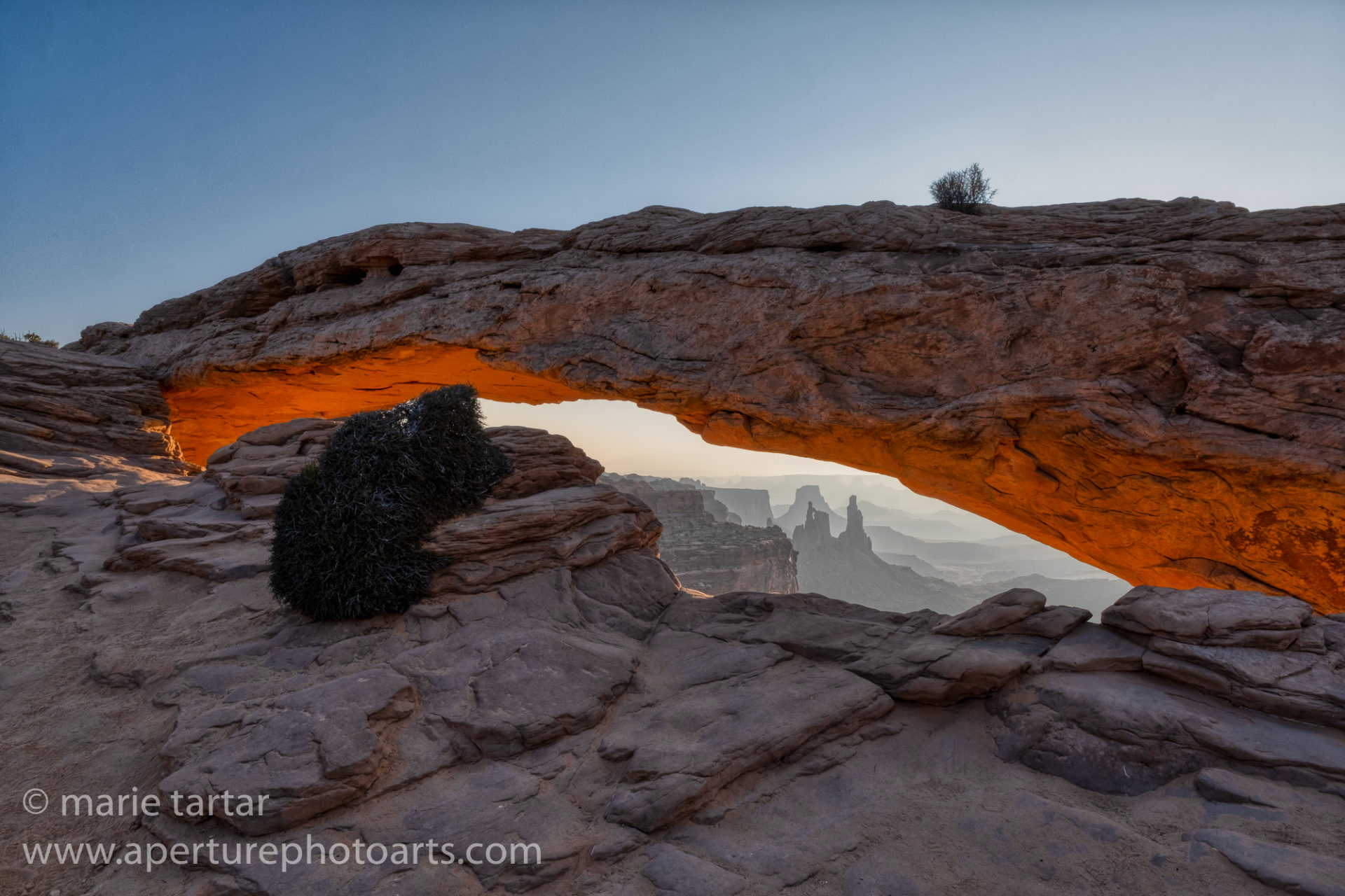 Iconic Mesa Arch in Canyonlands, near Moab, Utah