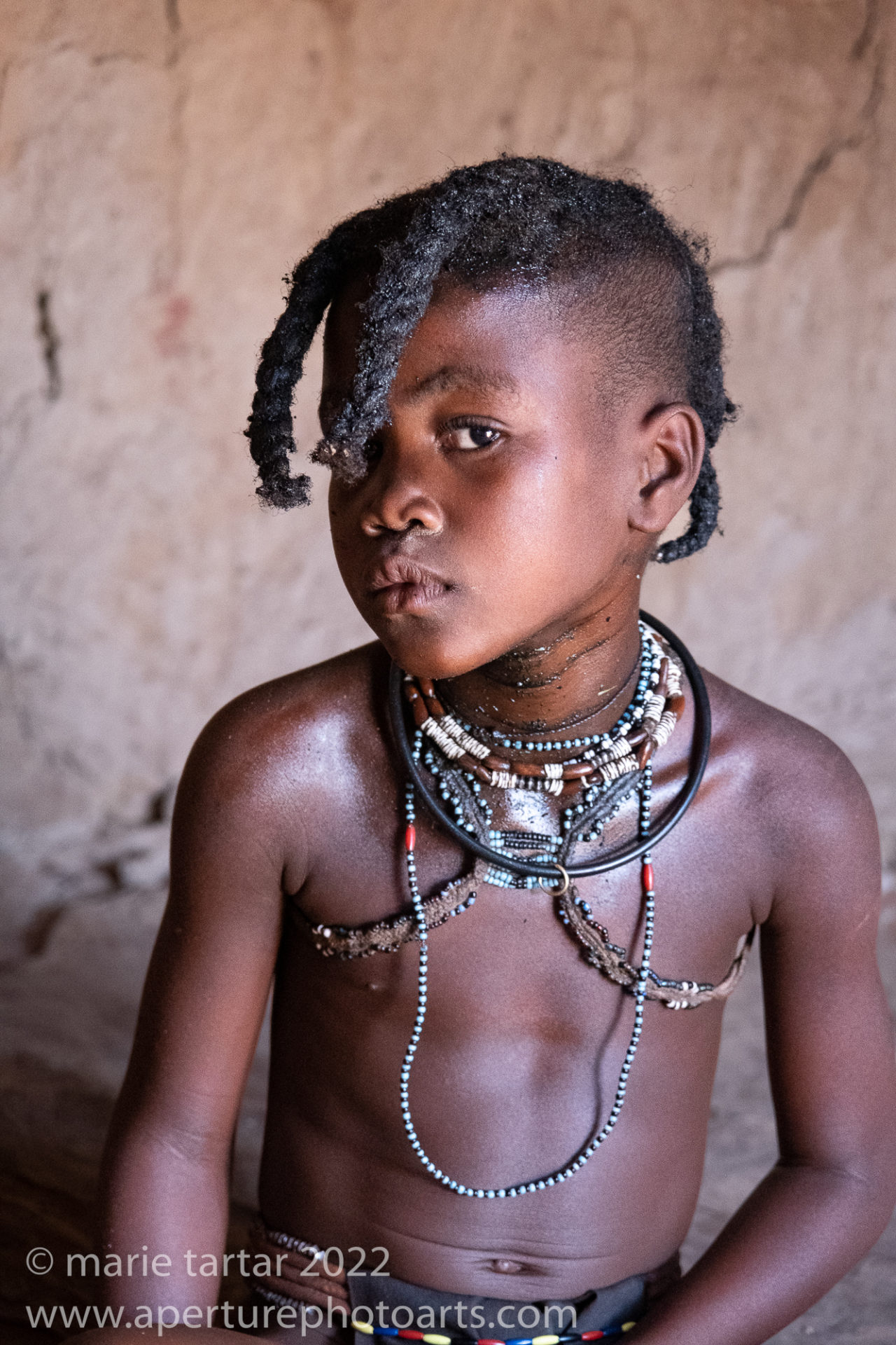 young Himba girl in Namibia