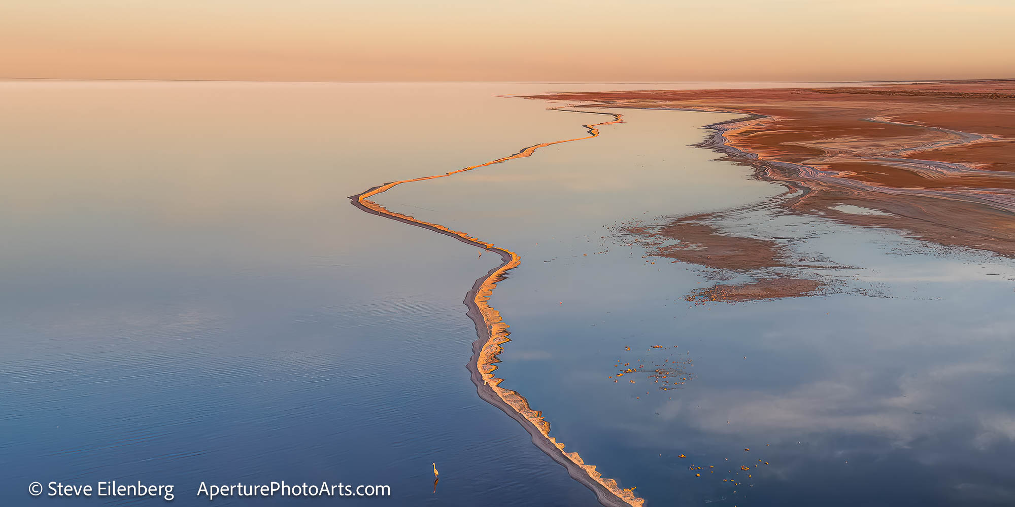 Sunset at the Salton Sea. California