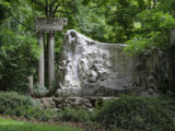 Classical sculpture near Petit Palais in Paris
